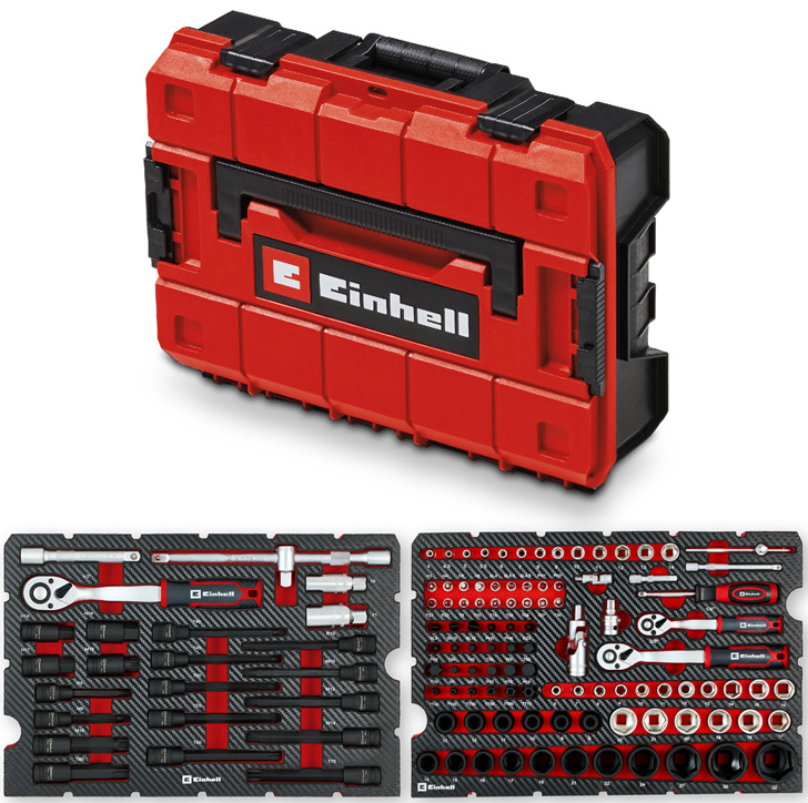Súprava gola kľúčov Einhell Expert E-Case v počte 121 ks