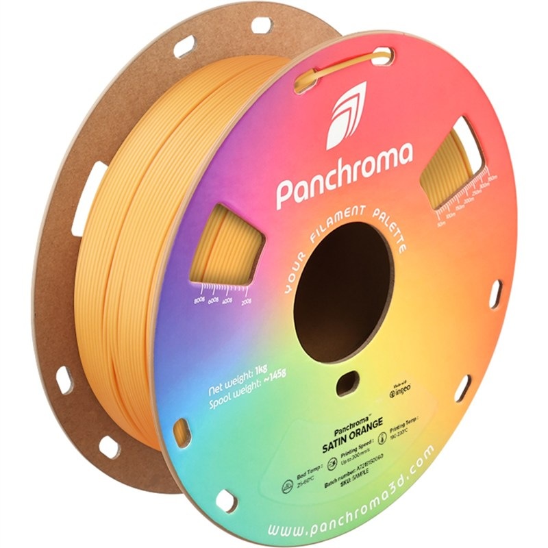 Filament Polymaker Panchroma PLA Satin, oranžová