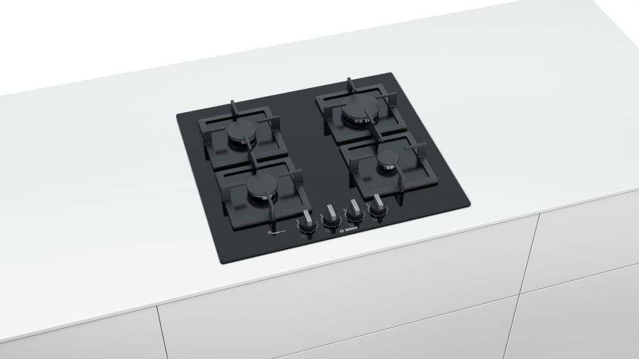 Plynová varná platňa Bosch Serie 6 PPP6A6B20 čierna Jednoduchá údržba