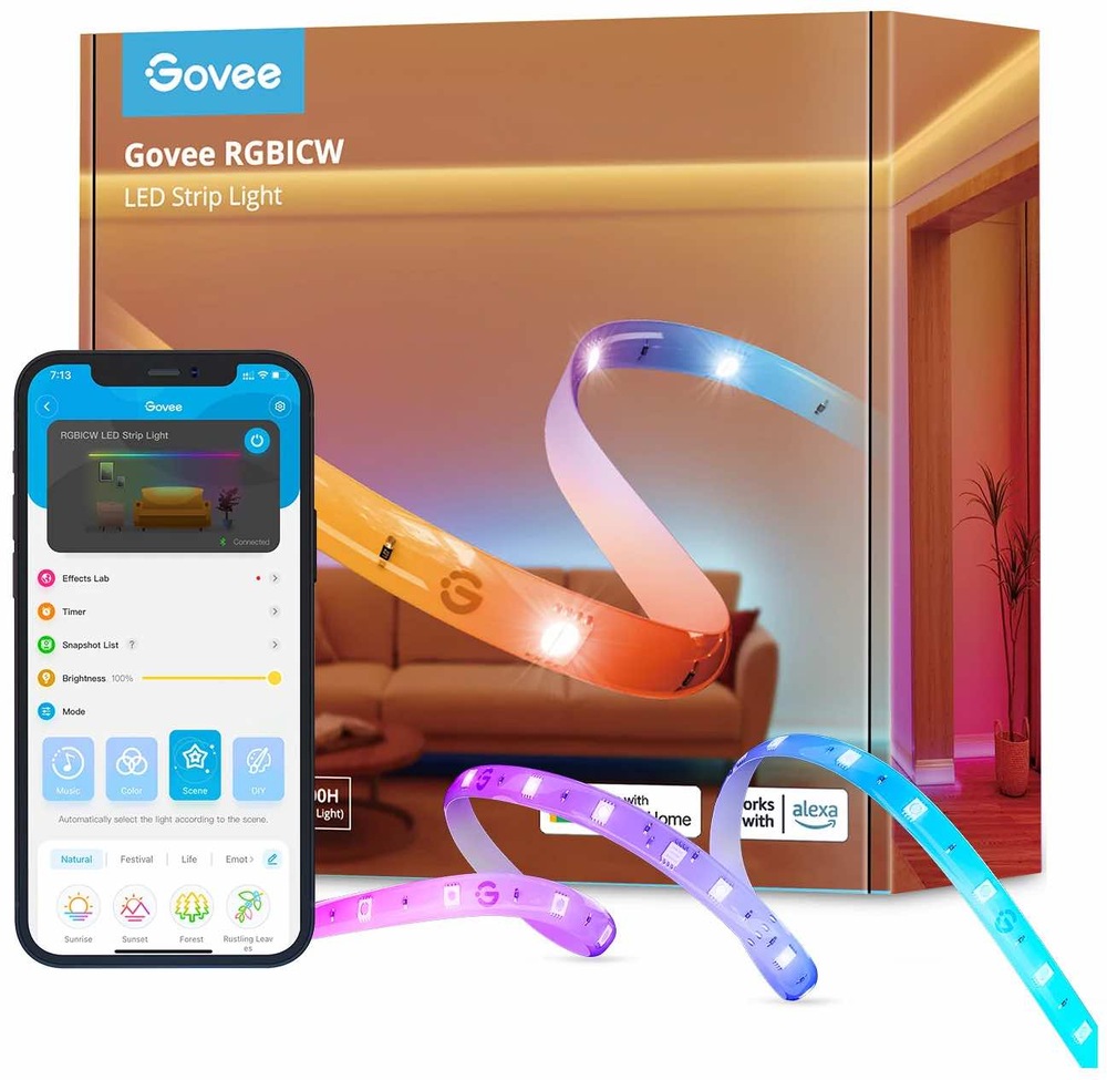 LED pásik Govee Smart PRO LED, RGBICW, 5m (Matter)