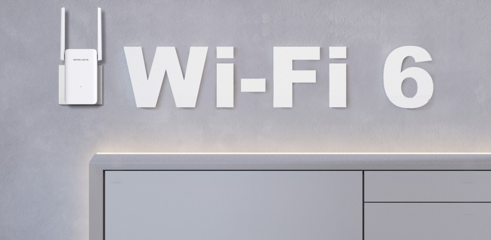 Wi-Fi extender Mercusys ME80X AX3000 biely Wi-Fi extender Mercusys ME80X AX3000 biely