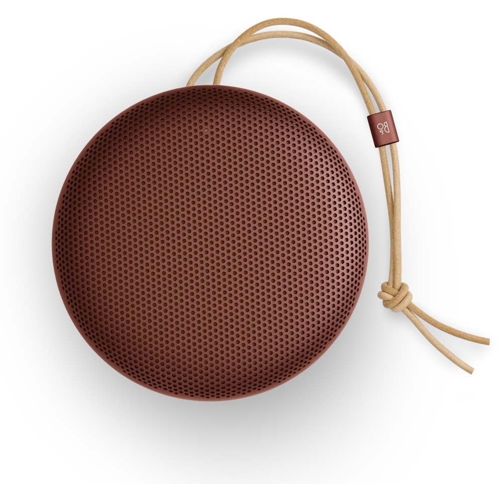 Prenosný reproduktor Bang & Olufsen Beosound A1 (3rd Gen) červený Prenosný reproduktor Bang & Olufsen A1 (3rd Gen), červený, pohľad zhora