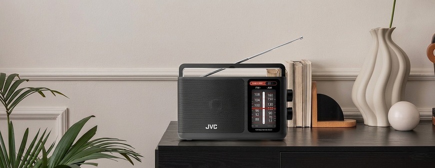 Rádioprijímač JVC RA-E435B čierny Rádioprijímač JVC RA-E435B čierny