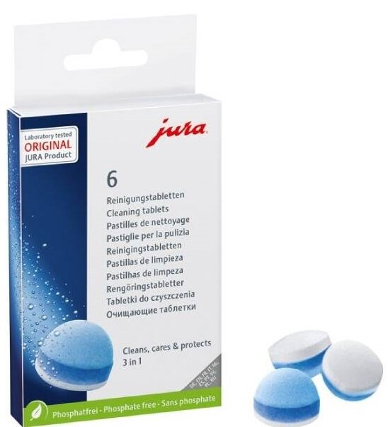 Čistiace tablety pre espressá Jura 6 ks (24225)
