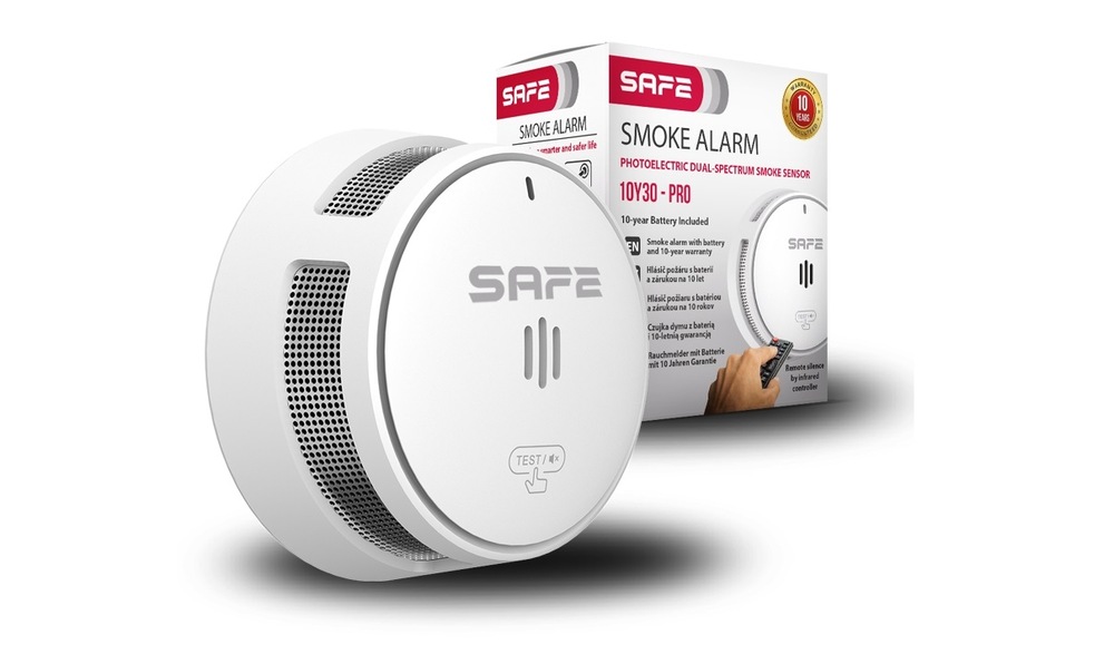 Hlásič požiaru Safe 10Y30-PRO biely Hlásič požiaru Safe 10Y30-PRO biely