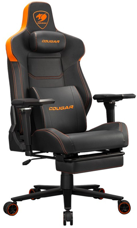 Herná stolička Cougar Armor Evo M v čierno oranžovom prevedení s moderným dizajnom