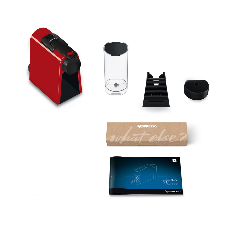 Kapsulový kávovar De'Longhi Nespresso Essenza Mini EN85.R červený Kapsulový kávovar De'Longhi Nespresso Essenza Mini EN85.R červený
