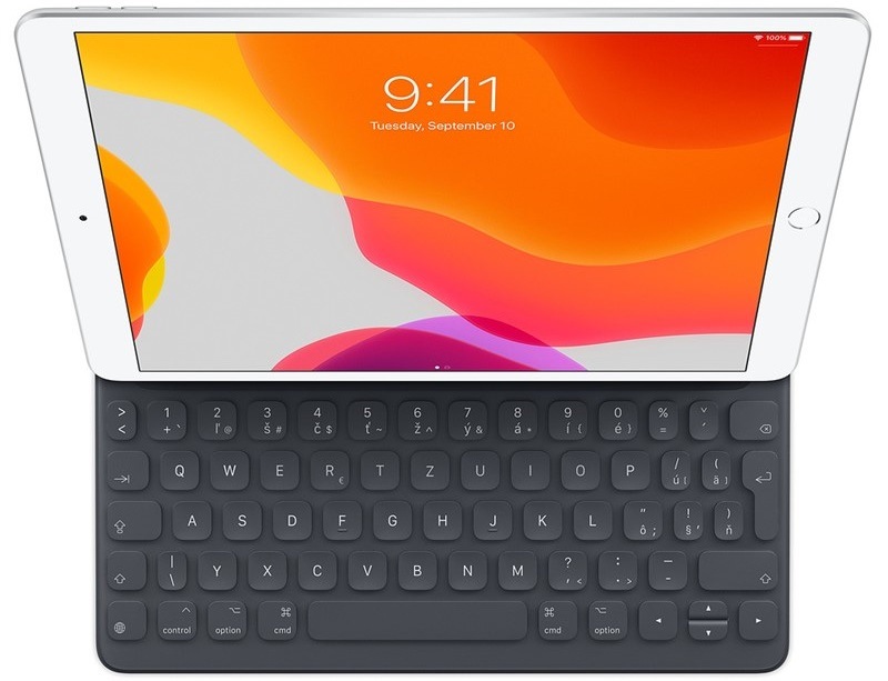 Puzdro s klávesnicou na tablet Apple Smart Keyboard k iPadu (7. generace) a iPadu Air (3. generace), SK sivé