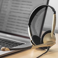 Headset Koss CS 100 čierny/strieborný Koss CS100