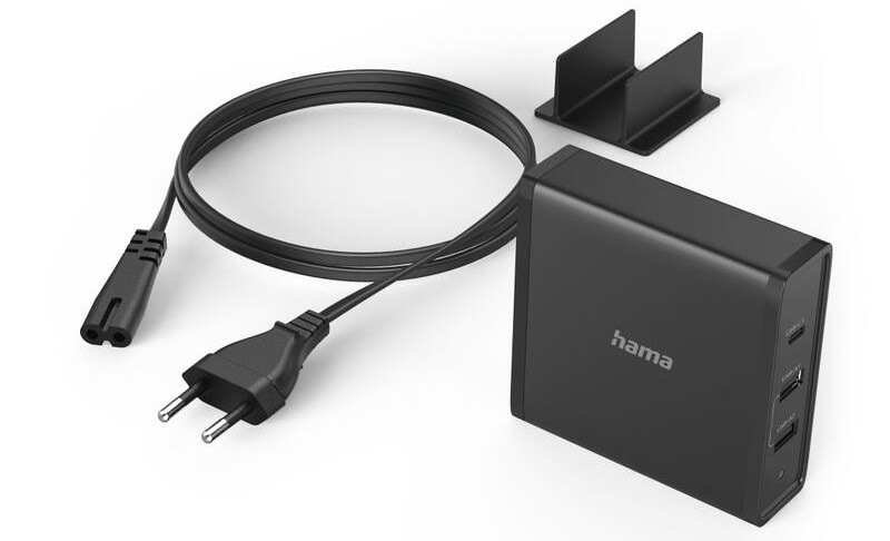 Nabíjačka do siete Hama 1x USB-C, 2x USB-A, PD 65 W čierna