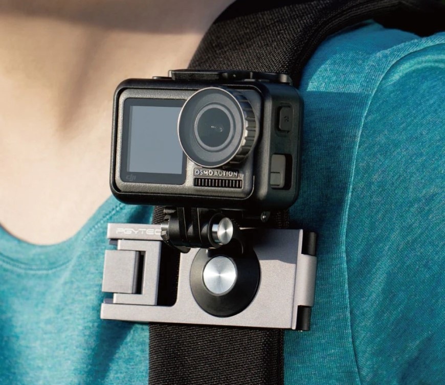 Držiak PGYTECH Action Camera Strap Holder čierny Držiak PGYTECH Action Camera Strap Holder