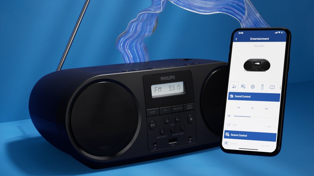 Rádioprijímač s CD Philips TAZ5000 čierny Rádioprijímač s CD Philips TAZ5000 čierny