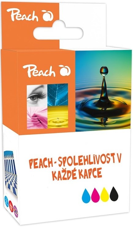 Azúrová atramentová náplň Peach Canon PGI-2500XL C s kapacitou 4695 strán