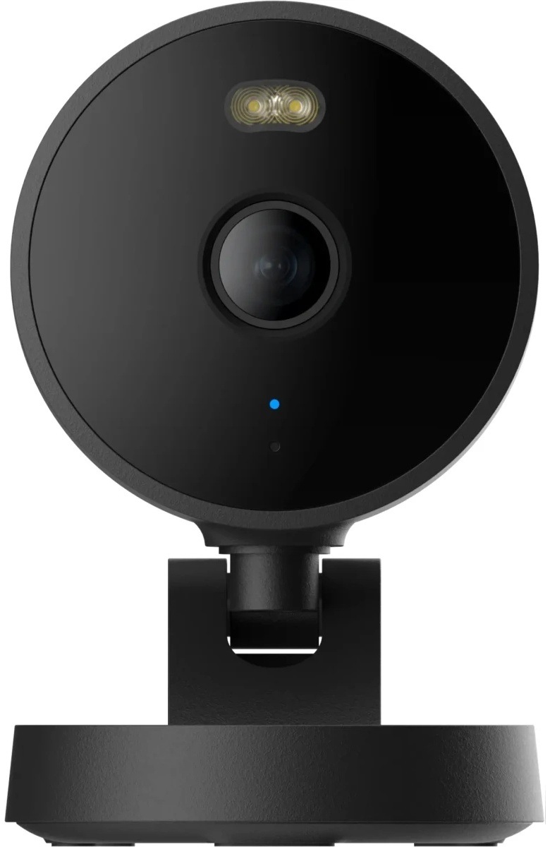 IP kamera Aqara G100 Select čierna Čelný pohľad na objektív kamery Aqara G100 Select s IR prísvitom na nočné videnie.
