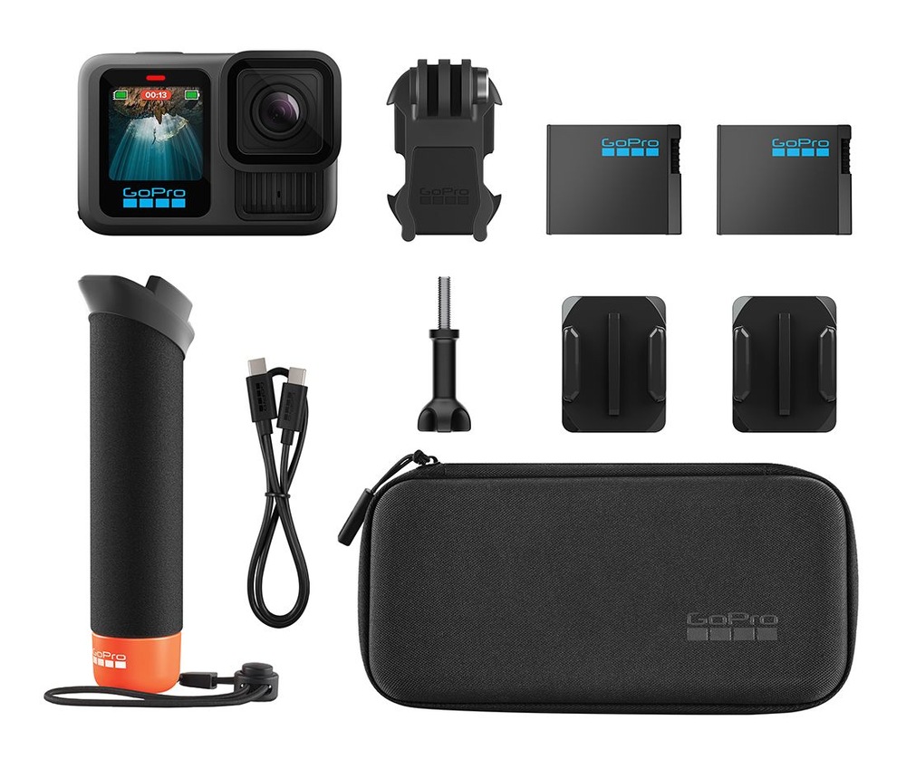 Obsah balení outdoorové kamery GoPro HERO13 Black Bundle