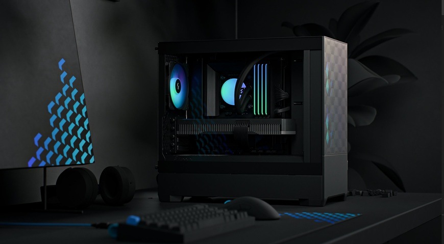 Case FRACTAL DESIGN Pop Mini Air RGB Tempered Glass Clear Tint čierna Case FRACTAL DESIGN Pop Mini Air RGB Tempered Glass Clear Tint čierna