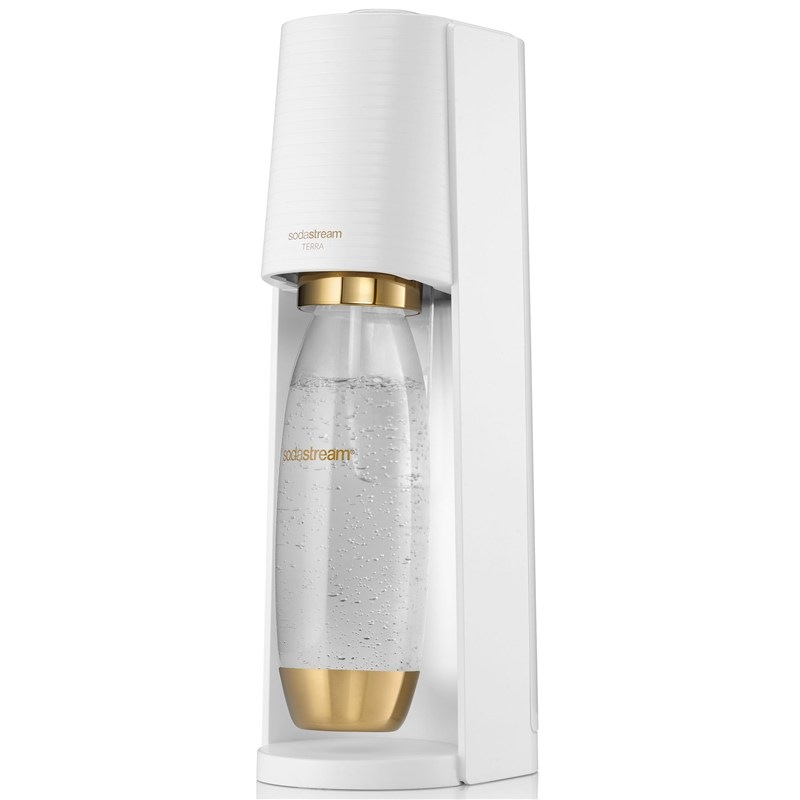 Výrobník sódovej vody SodaStream Terra White Gold biely/zlatý Výrobník sódovej vody SodaStream Terra White Gold biely/zlatý