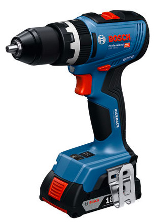Vŕtací skrutkovač Bosch Professional GSB 18V-65 (s baterií) Detail vŕtacieho skrutkovača Bosch Professional GSB 18V-65 s rýchloupínacím skľučovadlom