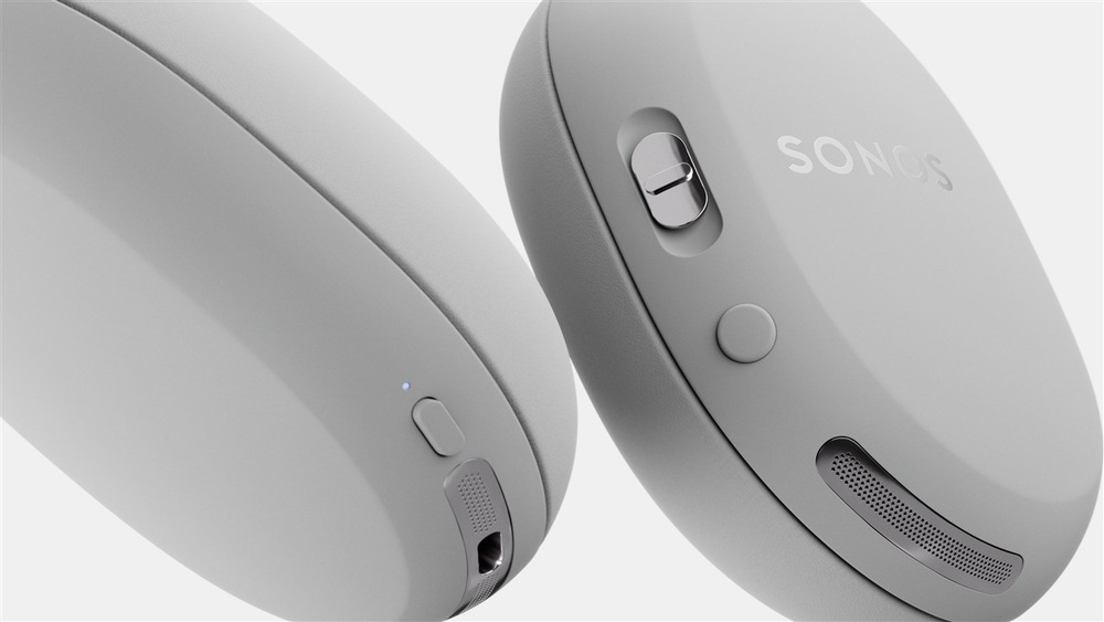 Slúchadlá SONOS Ace Ultra biela Detail ovládania na slúchadlách SONOS Ace Ultra