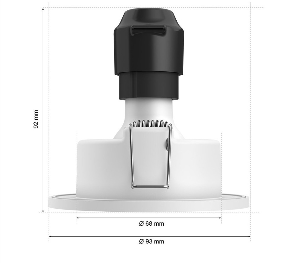 Vstavané svietidlo Philips Adore Hue, 4,2W + GU10, White Ambiance biele Rozmery svietidla Philips Adore Hue