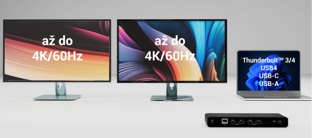 Dokovacia stanica i-tec Universal Dual 4K Display, Power Delivery 85W + USB-C 100W čierna Dokovacia stanica i-tec Universal Dual 4K Display, Power Delivery 85W + USB-C 100W čierna