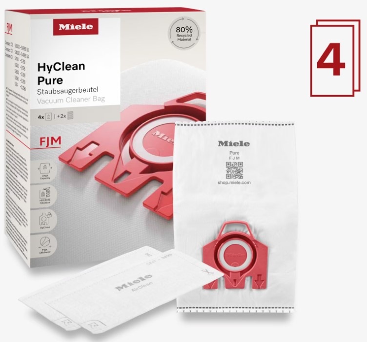 Vrecká pre vysávače Miele HyClean Pure FJM (4 ks) Vrecká pre vysávače Miele HyClean Pure FJM (4 ks)