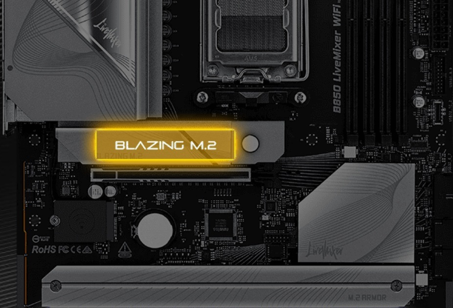 Základná doska ASRock B850M-X M.2 rozhranie je ideálne pre pripojenie NVMe SSD diskov