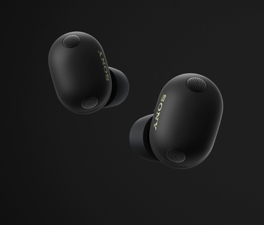 Slúchadlá Sony Noise Cancelling WF-1000XM6 - Prodloužená záruka zdarma po registraci čierna Detail elegantných kôstok Sony WF-1000XM6 so vstavanými mikrofónmi