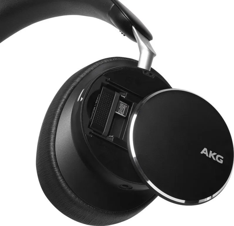 Slúchadlá AKG N9 Hybrid čierna Detail vnútrajšku slúchadiel Anker soundcore AKG N9 Hybrid
