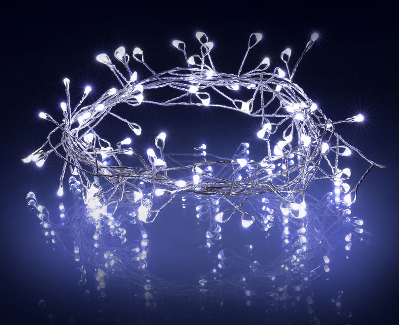 Vianočné osvetlenie RETLUX RXL 276, nano reťaz, 100 LED, 2,4 m, studená biela