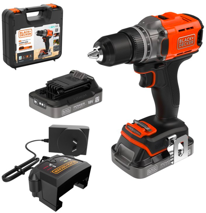 Aku vŕtačka Black-Decker BCD382D2XK-QW (s batériou)