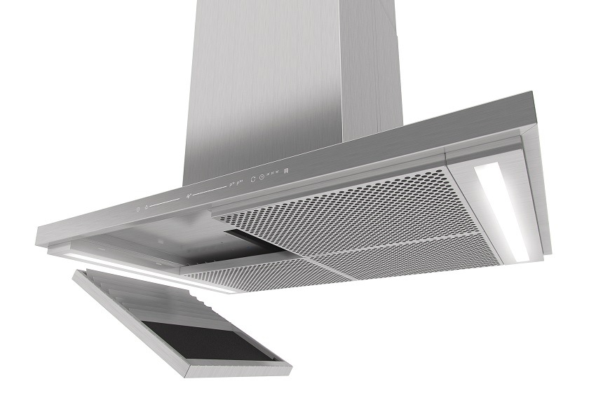 Odsávač pár Gorenje IHT943E6XGB, nerez, hliníkové tukové filtre