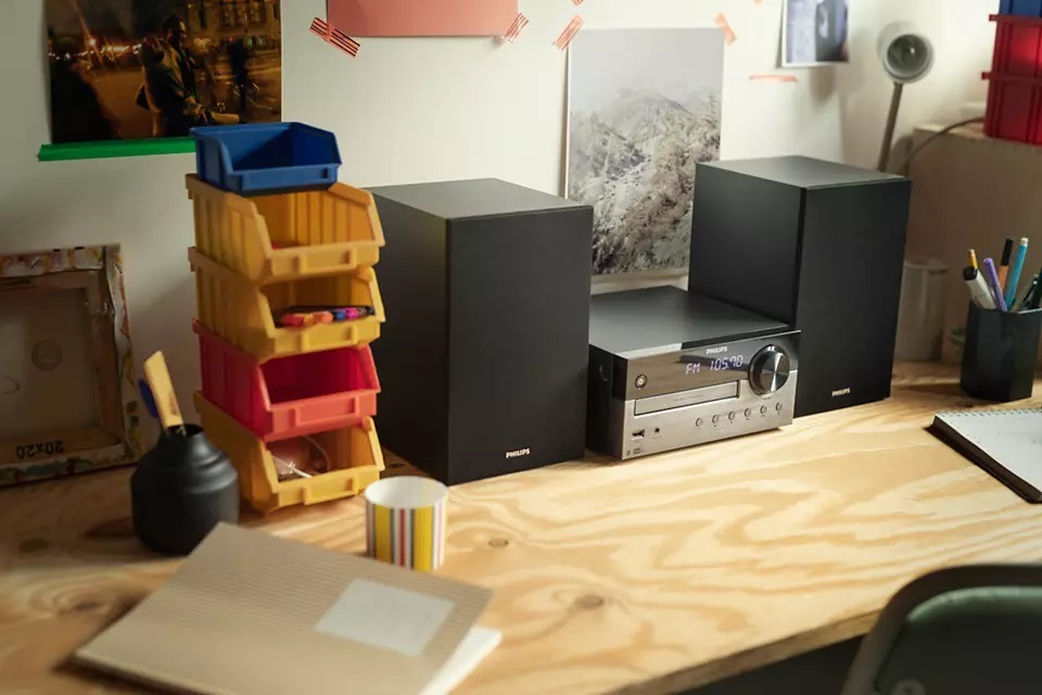 Mikro HiFi systém Philips TAM4505 čierny/sivý Mikro HiFi systém Philips TAM4505 čierny/sivý