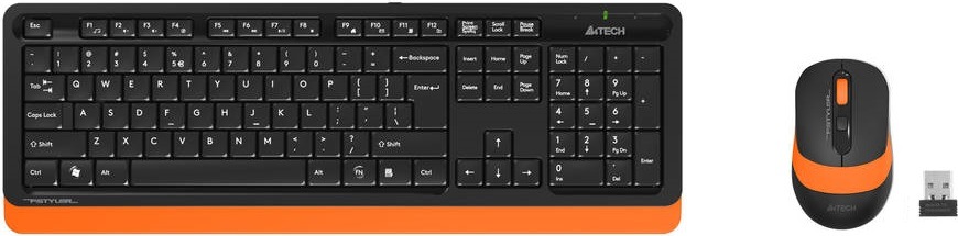 Klávesnica s myšou A4Tech FG1010 FSTYLER čierna/oranžová A4Tech FG1010 FSTYLER
