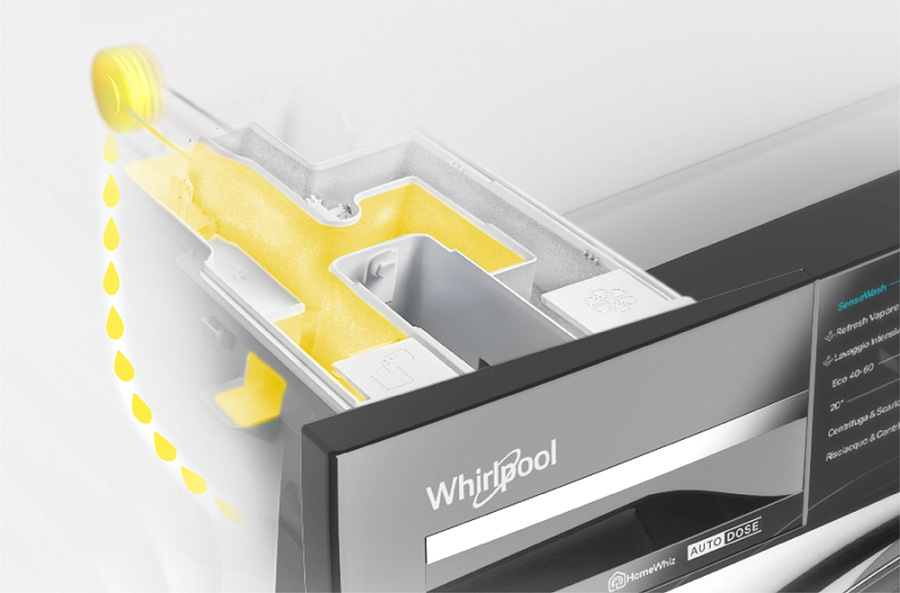 Práčka Whirlpool WPM 87W ADS CS, funkcia AutoDose