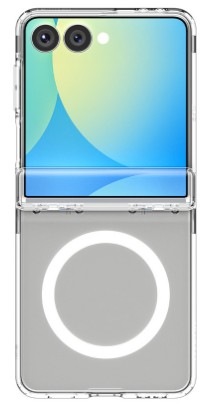 Kryt na mobil Spigen Ultra Hybrid Pro MagSafe na Samsung Galaxy Z Flip7 v priehľadnej farbe