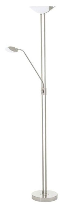 Stojacia lampa Eglo Baya LED biela/kov