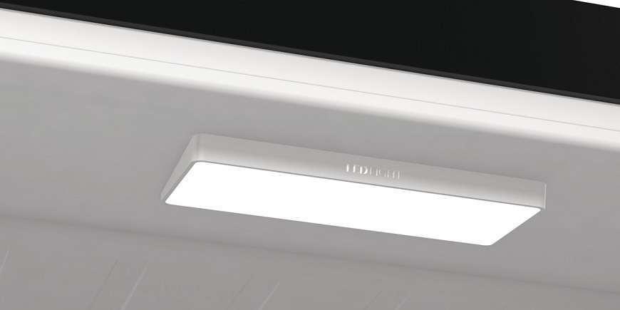 Voľne stojaca jednodverová chladnička Gorenje R619EABK6, čierna, LED osvetlenie