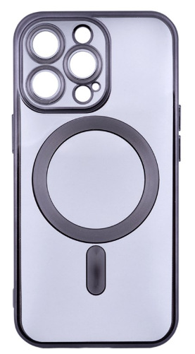 Kryt na mobil WG Magic Eye MagSafe na Apple iPhone 13 Pro čierny/priehľadný