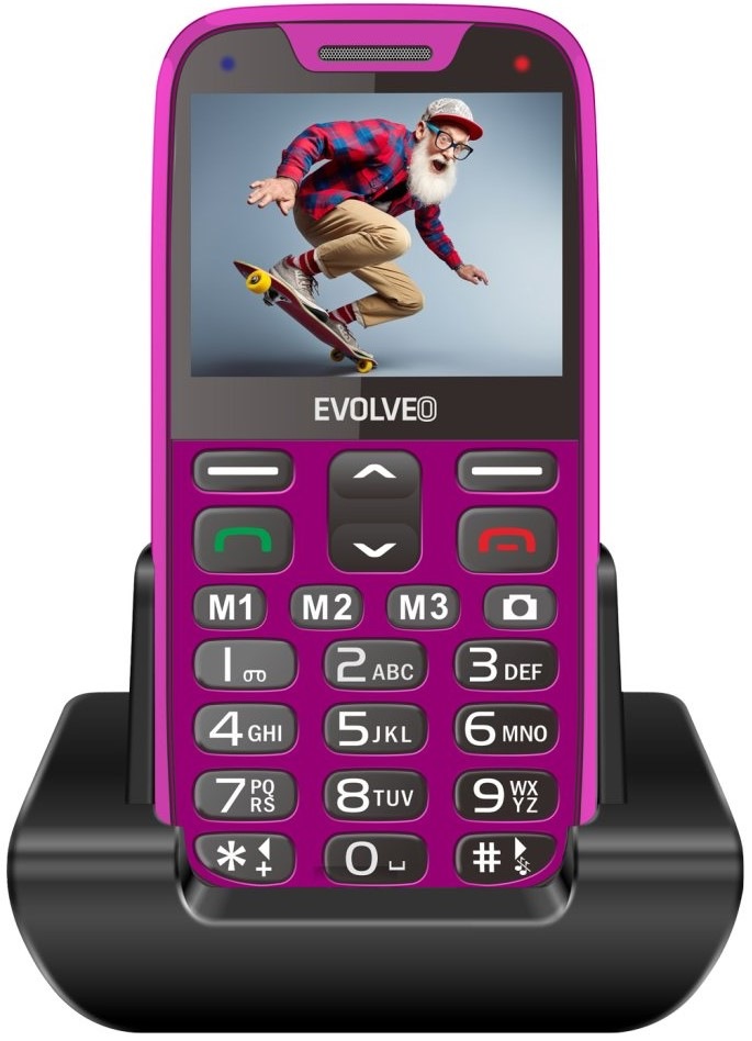 Mobilný telefón Evolveo EasyPhone XR ružový