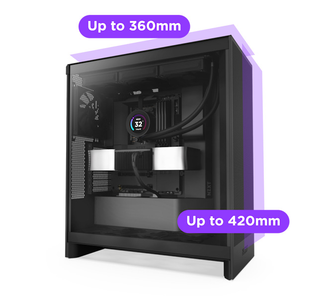 Case NZXT H7 Flow RGB biela NZXT H7 Flow RGB