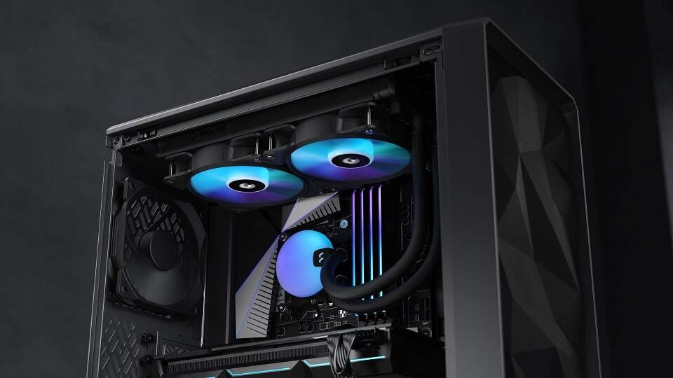 Vodný chladič FRACTAL DESIGN Lumen S28 RGB čierny Vodný chladič FRACTAL DESIGN Lumen S28 RGB čierny
