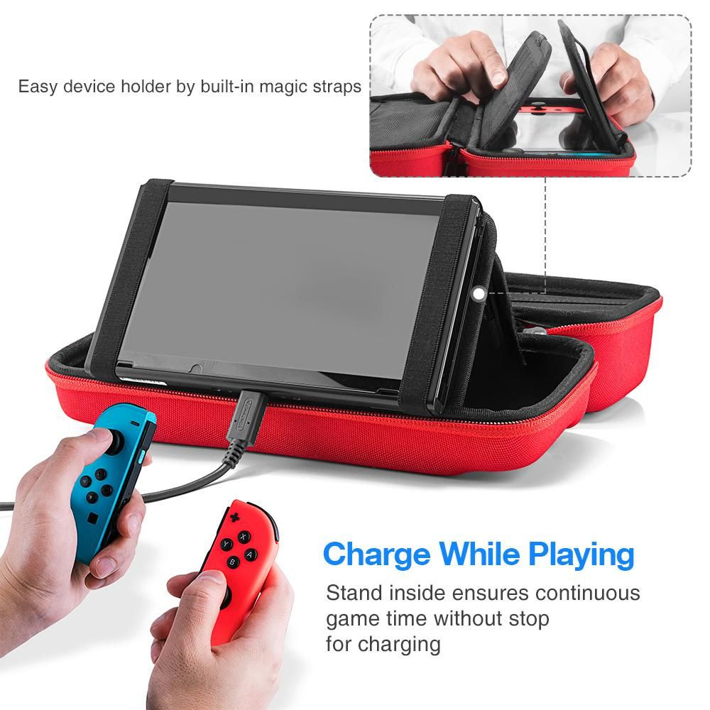 Puzdro tomtoc Travel Case - Nintendo Switch červené Puzdro tomtoc Travel Case - Nintendo Switch - červené