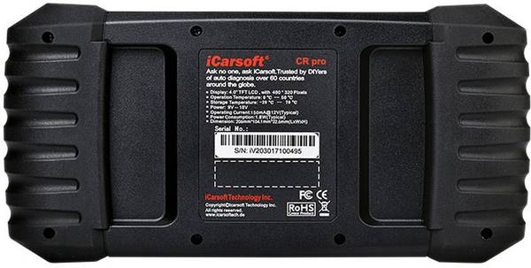 Diagnostika vozidla Icarsoft iCarsoft CR Pro Detail obrázku diagnostiky.