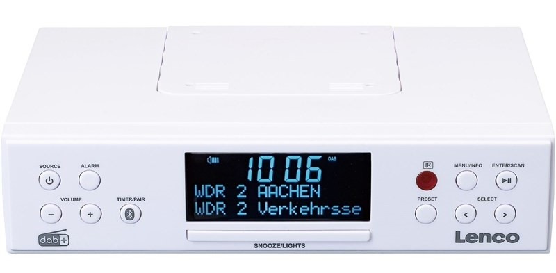 Rádioprijímač s DAB+ Lenco KCR-190 biele