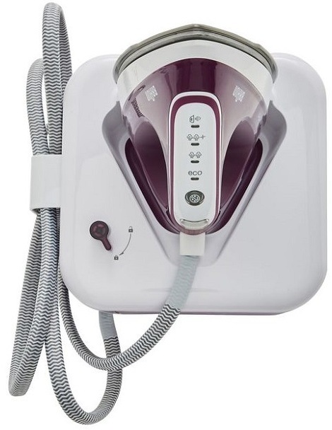 Žehliaci systém Braun CareStyle Compact Pro IS2577.VI biely/fialový Pohľad zhora na žehliaci systém Braun IS2577.VI CareStyle Compact Pro