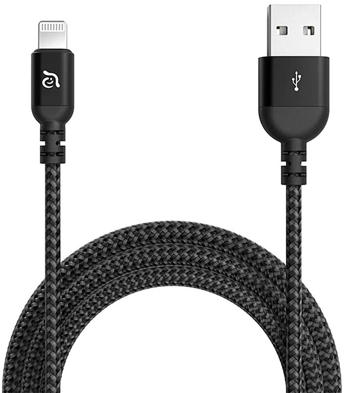 Kábel ADAM Elements AE PeAk III 300B USB-A/Lightning s dĺžkou 2 m