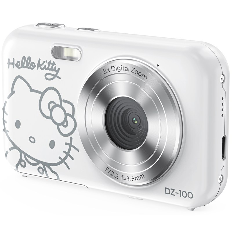Fotoaparát Yashica x Hello Kitty DZ-100 - biela farba
