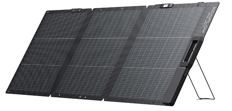 Kompaktný skladací Solárny panel EcoFlow 160W skladací - 3. generácia, čierna farba