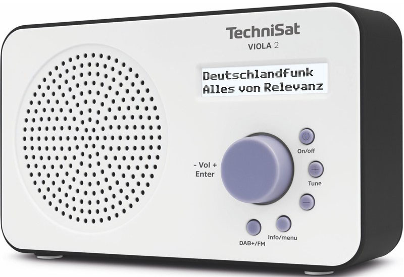 Rádioprijímač DAB+ Technisat VIOLA 2, biely